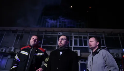 18.11.2025. - Zagreb, Hrvatska - Gradonacelnik Grada Zagreba, Tomislav Tomasevic, posjetio mjesto pozara. Photo: Josip Mikacic/PIXSELL