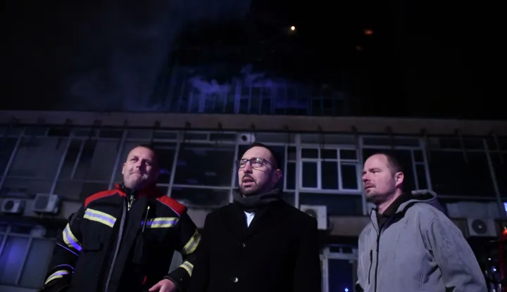 18.11.2025. - Zagreb, Hrvatska - Gradonacelnik Grada Zagreba, Tomislav Tomasevic, posjetio mjesto pozara. Photo: Josip Mikacic/PIXSELL