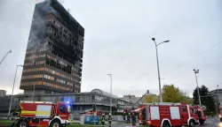 Zagreb, 18.11.2025 (novosti) - pozar, zgrada Vjesnika.foto Davor Kovacevicnovosti