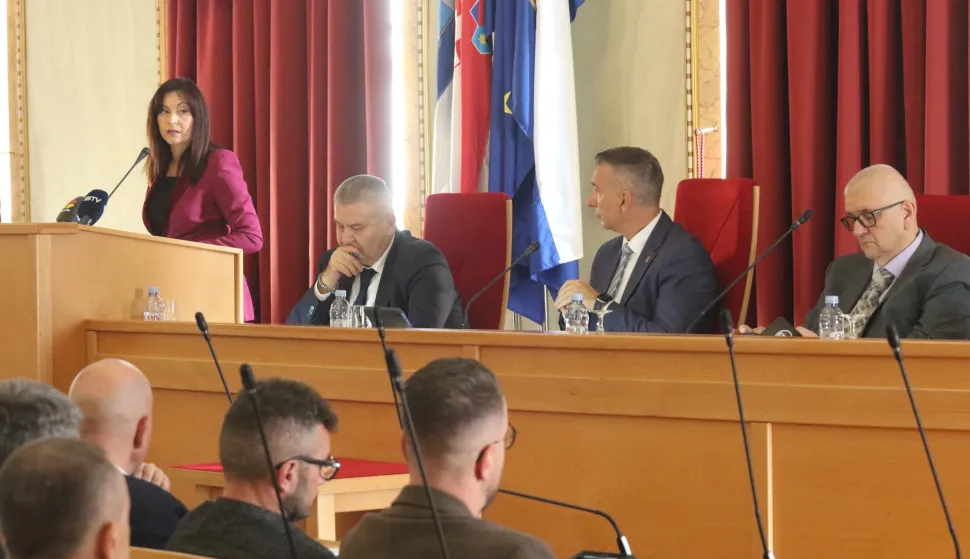 Osijek, 22. 10. 2025, Županijska 4, Sjednica Skupštine OBŽ. Nataša Tramišak.snimio GOJKO MITIĆ