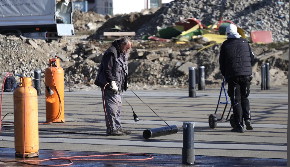 Osijek, 20. 11. 2025., Kopika, radovi, uređenje, bazeni, građevinski radovi, radovi u punom jekuSNIMIO BRUNO JOBST