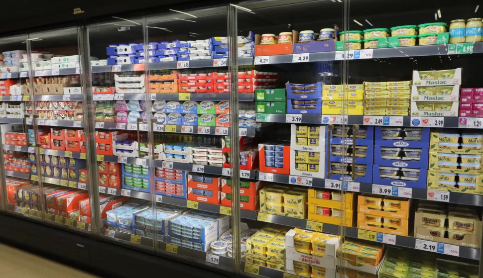 Osijek, 14. 10. 2025, Kaufland Retfala, obilazak Kauflanda pred sutrašnje otvorenje. Trgovina, proizvodi, police, ilustracijasnimio GOJKO MITIĆ