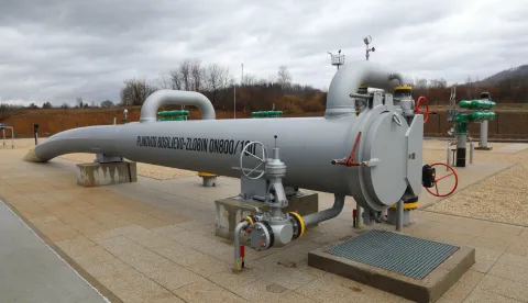 14.03.2025., Bosiljevo - Zavrseni su radovi na plinovodu Zlobin-Bosiljevo Photo: Robert Anic/PIXSELL