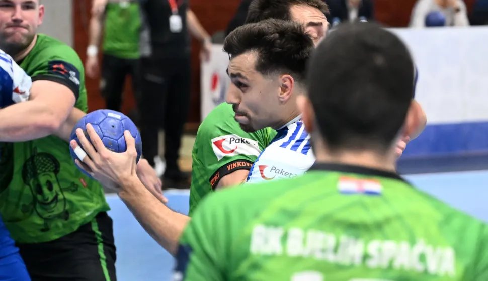 15.11.2025., Zagreb - Prvenstvena utakmica Paket24 Premijel lige 10. kolo, RK Zagreb - RK Bjelin Spacva Vinkovci. Davor Gavric. Photo: Marko Lukunic/PIXSELL