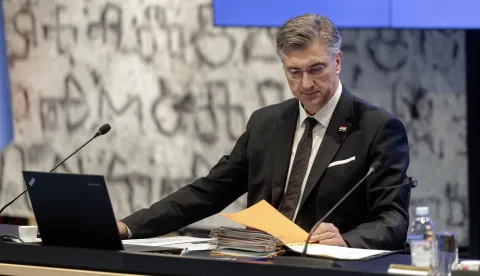 Zagreb, 24.10.2025. - Održana je sjednica Vlade Republike Hrvatske.Na fotografiji Andrej Plenković. foto HINA/ Edvard ŠUŠAK /es