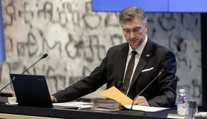 Zagreb, 24.10.2025. - Održana je sjednica Vlade Republike Hrvatske.Na fotografiji Andrej Plenković. foto HINA/ Edvard ŠUŠAK /es