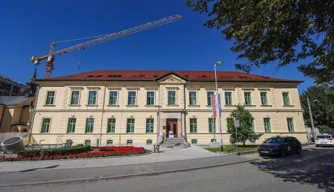18.09.2025., KBC Sestre milosrdnice, Vinogradska 29, Zagreb - Gradjevinski radovi na KBC Sestre milosrdnice. Photo: Goran Stanzl/PIXSELL