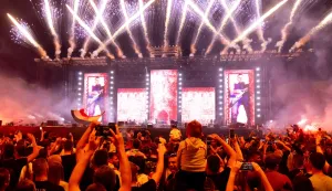 Sinj, 04.08.2025. - Marko Perković Thompson održao koncert na ispunjenom sinjskom Hipodromu.foto HINA/ Miroslav Lelas/ lm