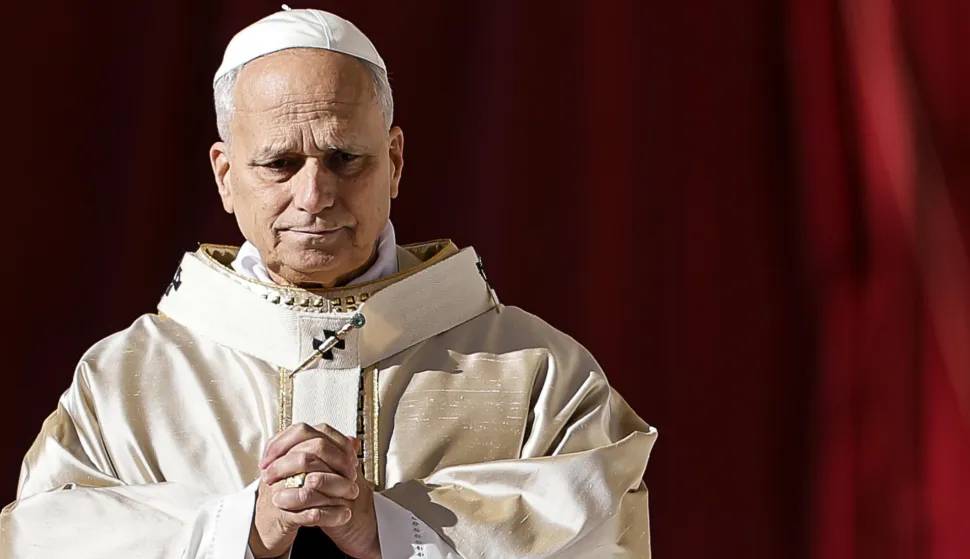 epa12543863 Pope Leo XIV presides the Holy Mass for the Jubilee of Choirs and Choral Society, in Saint Peter's Square, in Vatican City, 23 November 2025. EPA/ANGELO CARCONI
