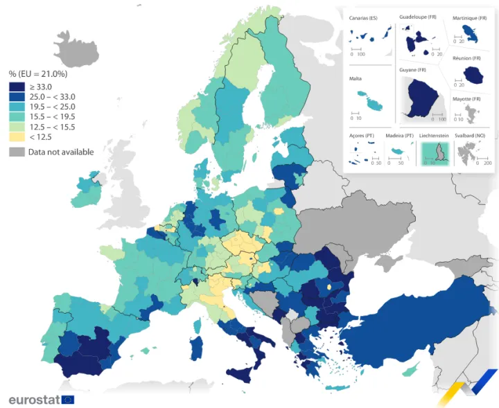 Stanovni&scaron;tvo Slavonije, Banije i Korduna statistički su u većem su riziku od siroma&scaron;tva i socijalne isključenosti nego &scaron;to je to, primjerice susjedna Srbija, sudeći po rezultatima istraživanja Eurostata mapiranja 243 regija EU i graničnih država s Unijom. 