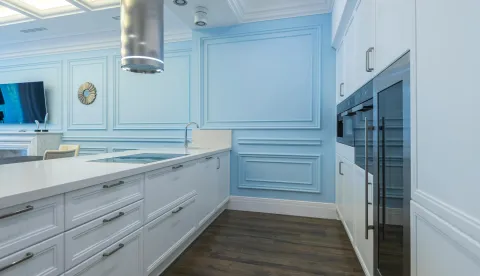 pudersto plava dizajn