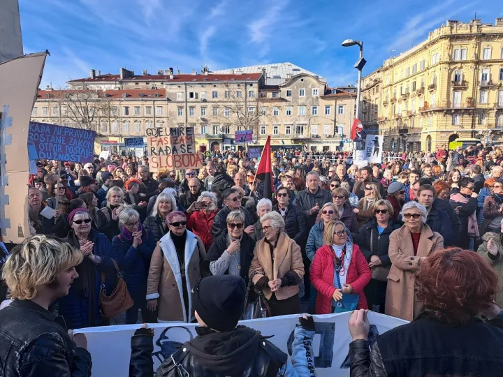 Rijeka antifašistički prosvjed