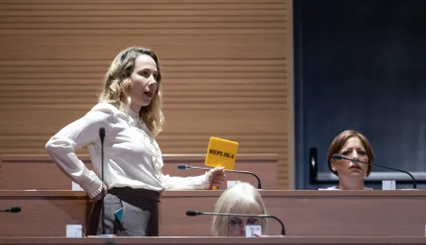 Zagreb, 24.09.2025 - Sjednica Hrvatskog sabora. Na slici Marija Selak Raspudić.foto HINA/ Damir SENČAR/ ds