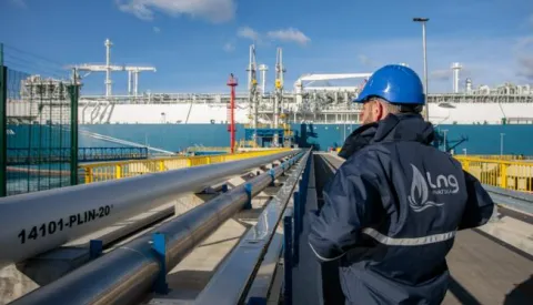 15.12.2021., Krk - LNG Terminal Krk - Omisalj. Photo: Nel Pavletic/PIXSELL Photo: Nel Pavletic/PIXSELL
