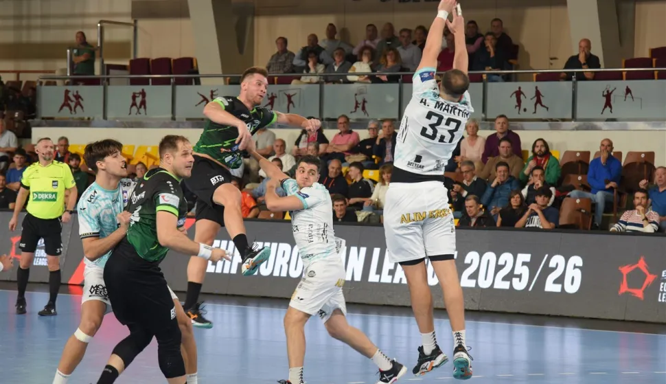 Gromovima bod u ŠpanjolskojEHF Europska liga, 2. koloAbanca Ademar Leon - RK NEXE 28:28 (12:13)22. 10. 2025foto: RK NEXE