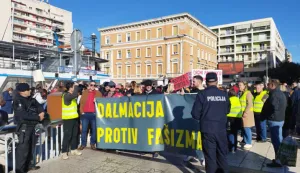 Zadar antifašistički prosvjed