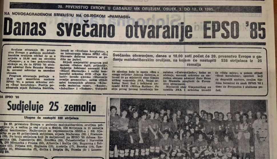 EPSO je 1985. godinepokrenuo cijeli Osijek