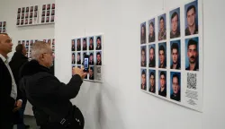 Osijek, 01. 12. 2025., Izložba Na braniku grada - da se ne zaboravi u organizaciji Udruge veterana 106. brigade, Galerija Foto Art izložba; 106 brigada; veterani; fotografije