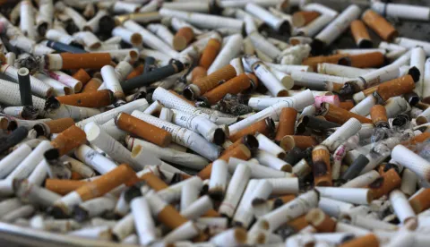 Osijek, 04. 06. 2025, Pu&scaron;enje, ovisnos o cigaretama, opu&scaron;ci, ilustracija.snimio GOJKO MITIĆ