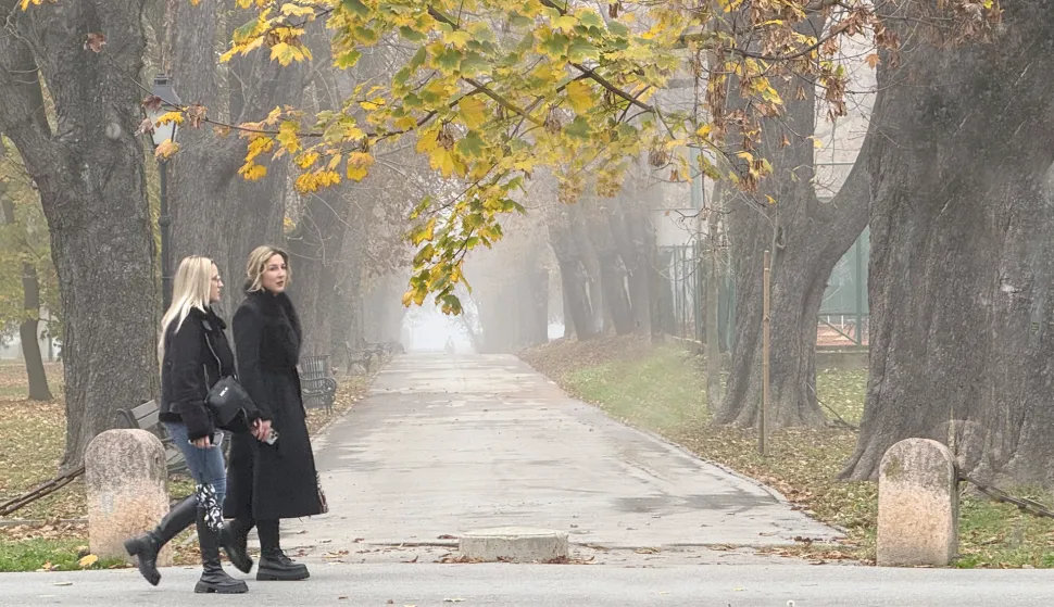 Osijek, 10. 11. 2025., slobodnjaci, slobodnjak, jesen; magla; šetnja; hladno vrijemeSNIMIO BRUNO JOBST