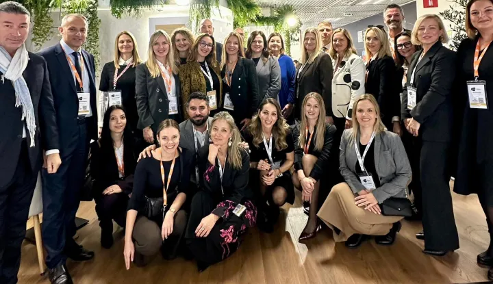 Zagreb, 04.12.2025. - Šesnaest tvrtki i 40 predstavnika hrvatskog turizma predstavljaju premium turističku ponudu od 1.do 4. prosinca na međunarodnoj burzi luksuznih putovanja ILTM u francuskom Cannesu, s ciljem jačanja prepoznatljivosti Hrvatske kao cjelogodišnje visoko kvalitetne destinacije, izvijestili su iz HGK i HTZ-a. foto HINA/ HGK/ HTZ/ tm