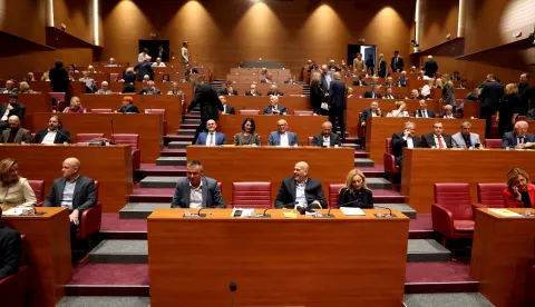 Zagreb, 24.10.2025 - Glasovanje na 7. sjednici Hrvatskog Sabora. foto HINA/ Daniel KASAP/ dk