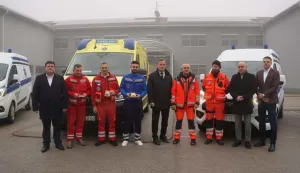 VINKOVCIZavod za hitnu medicinu Vukovarsko-srijemske županije preuzeo je pet novih vozila, jedno vozilo hitne pomoći i četiri sanitetska vozila,prosinac 2024.