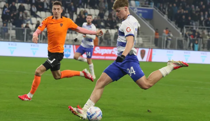 Osijek, 24. 01. 2025, Opus Arena. Nogomet. SuperSport HNL 24/25. Osijek - Šibenik. Anton Matković (34).snimio GOJKO MITIĆ