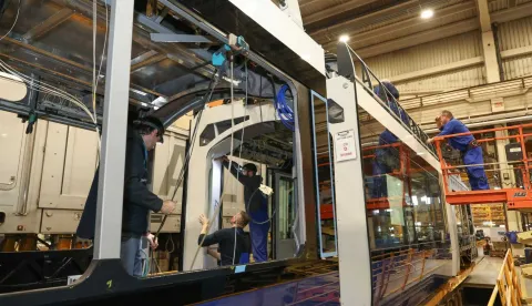 Radić, Končar, niskopodni tramvaji, siječanj 2025,