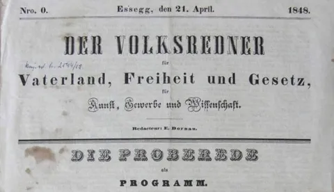 Novine Der Volksredner f&uuml;r Vaterland und Gesetz