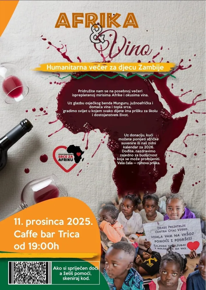 Plakat - pomoć djeci iz Zambije