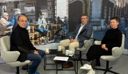 MAGAZINredit: MANJGURACaption:Špica s Macanom - Krešimir Macan, Marko Bogdan, i Sandra Ferenčak - Tetka