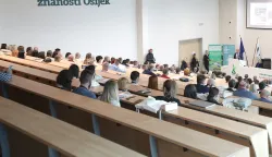 Osijek, 02. 10. 2024., FAZOS, 13. Međunarodni simpozij, Kopački rit jučer-danas-sutra, potpisivanje sporazuma JU PP Kopački rit-OBŽ-Sveučilište J.J. Strossmayera u Osijeku, SNIMIO BRUNO JOBST