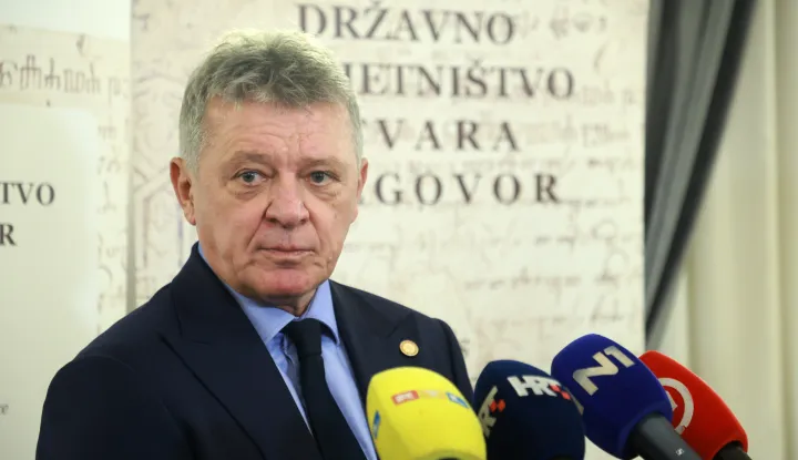 Zagreb, 08.12.2025. - Državno odvjetništvo Republike Hrvatske (DORH) predstavilo je prvi broj svoga časopisa Državno odvjetništvo otvara razgovor (DOOR). Na fotografiji Ivan Turudić. foto HINA/ Lana SLIVAR DOMINIĆ/ ml