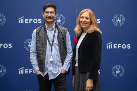 Osijek, 11. 12. 2025., Orqa Hackathon, EFOSIvan Jelušić; Sunčica Oberman Peterka; Orqa; hackathon; natjecanje; EFOS; studenti; tehnologija