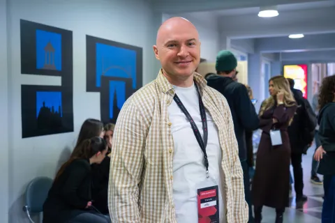 Osijek, 11. 12. 2025., Orqa Hackathon, EFOSVjeran Ratković; natjecatelj; Orqa; hackathon; natjecanje; EFOS; studenti; tehnologija; 