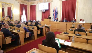 Osijek, 11. 12. 2025., Županijska 4, Velika vijećnica, Sjednica Skup&scaron;ine OBŽ, proračunSNIMIO BRUNO JOBST