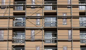 20.02.2023., Sibenik - Zavrsna faza radova na POS-ovim stanovima na Biocima u Sibeniku. Useljenje stanova planirano je za 01.listopada. Photo: Hrvoje Jelavic/PIXSELL