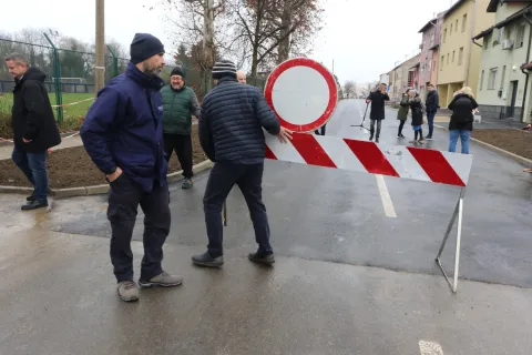 Osijek, 13. 12. 2025, Otvaranje za promet Sljemenske Ulice.snimo GOJKO MITIĆ