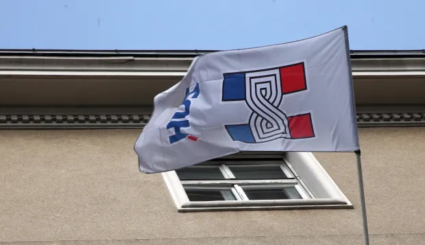 04.04.2012., Zagreb - Zgrada sredisnjice HDZ-a na Trgu zrtava fasizma. Photo: Zarko Basic/PIXSELL