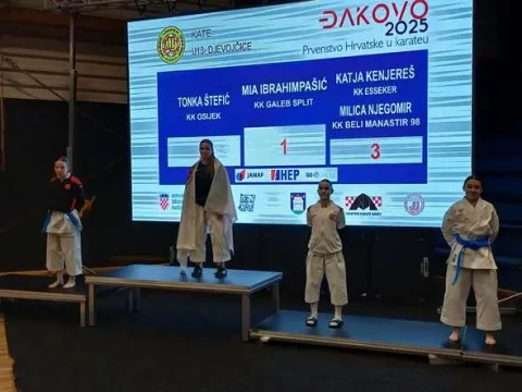 Na Prvenstvu Hrvatske u karateu održanom&nbsp;u Đakovu, natjecateljica karate kluba ''Beli Manastir 98'' Milica Njegomir osvojila je brončanu medalju, prosinac 2025.