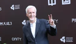 Hollywood director James Cameron attends the China premiere of Avatar: Fire and Ash in Sanya City, southernmost China's Hainan Province, 8 December, 2025. (Photo by Imaginechina/Sipa USA) Photo: Imaginechina/SIPA USA