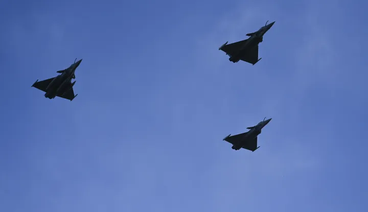 30.05.2025., Zagreb - Vjezbe prikaza sposobnosti Hrvatske vojske povodom Dana Drzavnosti na Jarunu. Photo: Igor Soban/PIXSELL