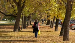 Osijek, 22. 10. 2025., jesen, &scaron;etnja, li&scaron;će, rekreacija, toplo vrijeme, ilustracija, slobodnjak, slobodnjaci SNIMIO BRUNO JOBST
