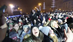 28.12.2024., Zagreb, Hrvatska - Zaklada Ana Rukavina organizirala je jubilarni, dvadeseti, koncert kojim se prikupljaju sredstva za hrvatski registar dobrotvornih darivatelja krvotvornih matičnih stanica. Na koncertu nastupaju Tajci, Magazin, Luka Nizetic, Grupa Vigor, Maja Suput, Plavi orkestar, Alka Vuica, Vatra, Matija Cvek, Prljavo kazaliste, Franka Batelic i Psihomodo Pop. Photo: Sanjin Strukic/PIXSELL