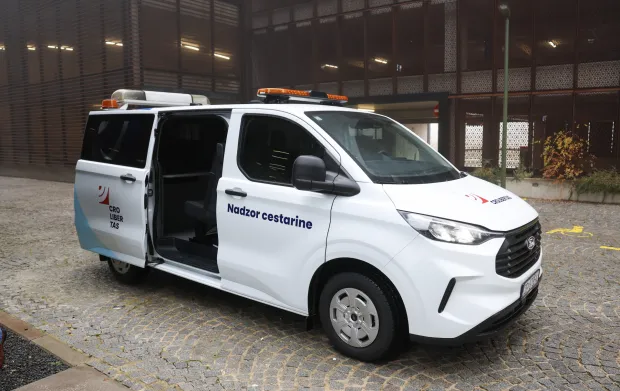 Zagreb, 19.12.2025 - Hrvatske autoceste održale su prezentaciju aktualnog statusa projekta novog sustava naplate cestarine Crolibertas. Na slici vozilo HAC-a za nadzor cestarine.foto HINA/ Damir&nbsp;SENČAR/&nbsp;ds