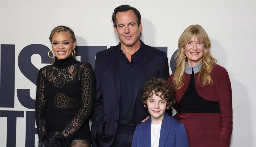 18 December 2025 - Los Angeles, California - Andra Day, Will Arnett,Laura Dern, Calvin Knegten Los Angeles Premiere Of Searchlight Pictures' "Is This Thing On?" held at Vidiots.in Los Angeles. Photo Credit: AdMedia Photo: AdMedia/NEWSCOM