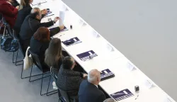 Osijek, 10. 12. 2025., Gospodarski centar, GC, OBŽ, Županijske potpore poduzetnicima, potpora, poduzentik, poduzetnici, potpisivanje ugovora; ilustracijaSNIMIO BRUNO JOBST