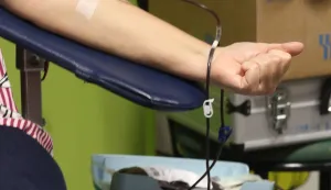 Osijek, 14. 11. 2020, Portanova. Akcija dobrovoljnog darivanja krvi, DDK, zbog nestasice krvi...snimio GOJKO MITIĆ