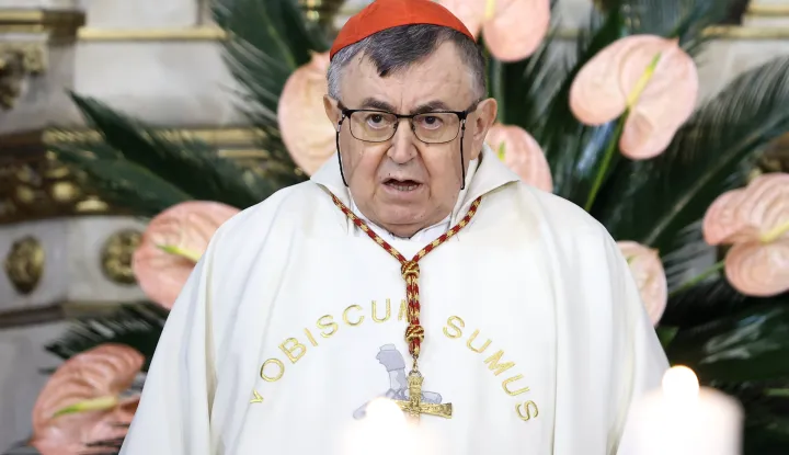 31.03.2024., Sarajevo, Bosna i Hercegovina - Uskrsna misa odrzana je u sarajevskoj Katedrali Srca Isusova. Misu je predvodio nadbiskup metropolit vrhbosanski Tomo Vuksic. Photo: Armin Durgut/PIXSELL